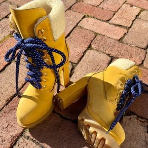 Tommy Hilfiger’s Heeled Hiking Boot